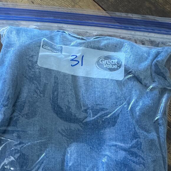 KanCan jeans KC11178 size 31 frayed hems ankled cropped light to med wash - Picture 10 of 10